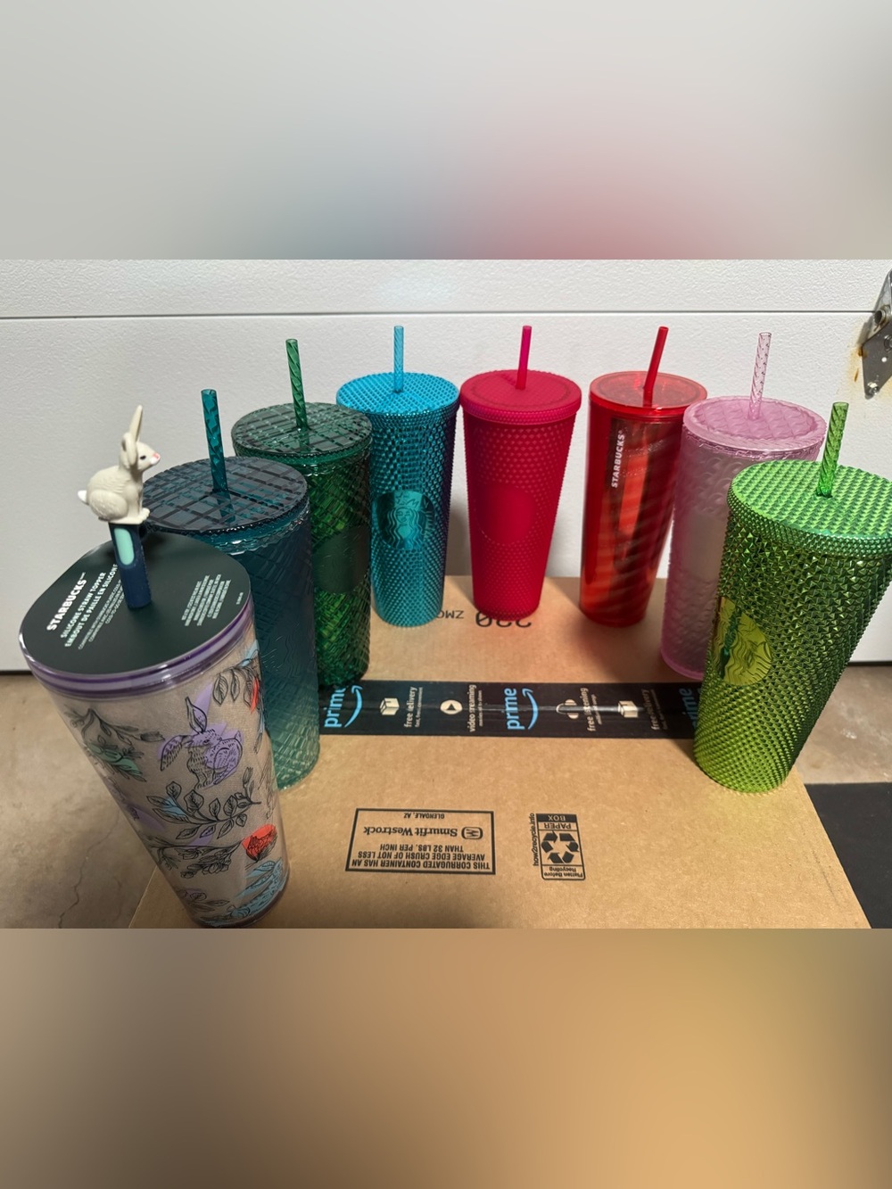 13 Cups Total!! 8 New Starbucks Reusable Tumblers and 5 Used.